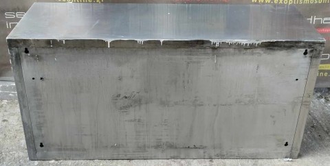 Ποτηριέρα Ανοιχτή Ανοξείδωτη 130x40x65Cm Μεταχειρισμένη